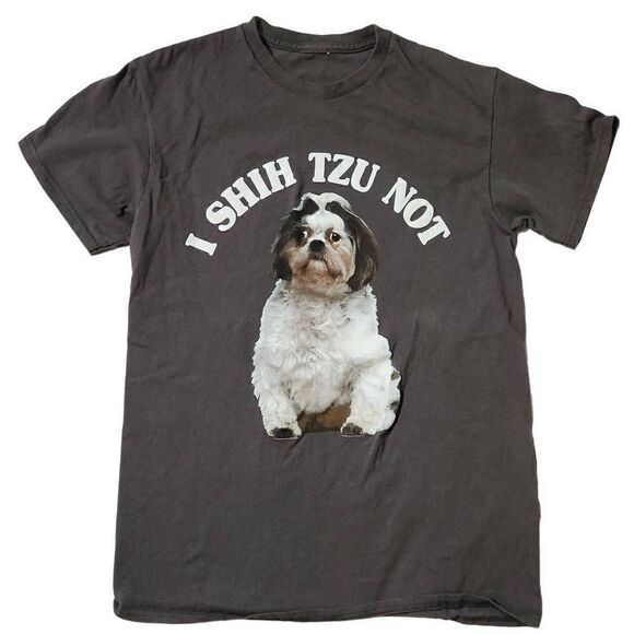 Unisex Size Small I Shih Tzu Not Gray Short Sleeve T-Shirt - Picture 1 of 3